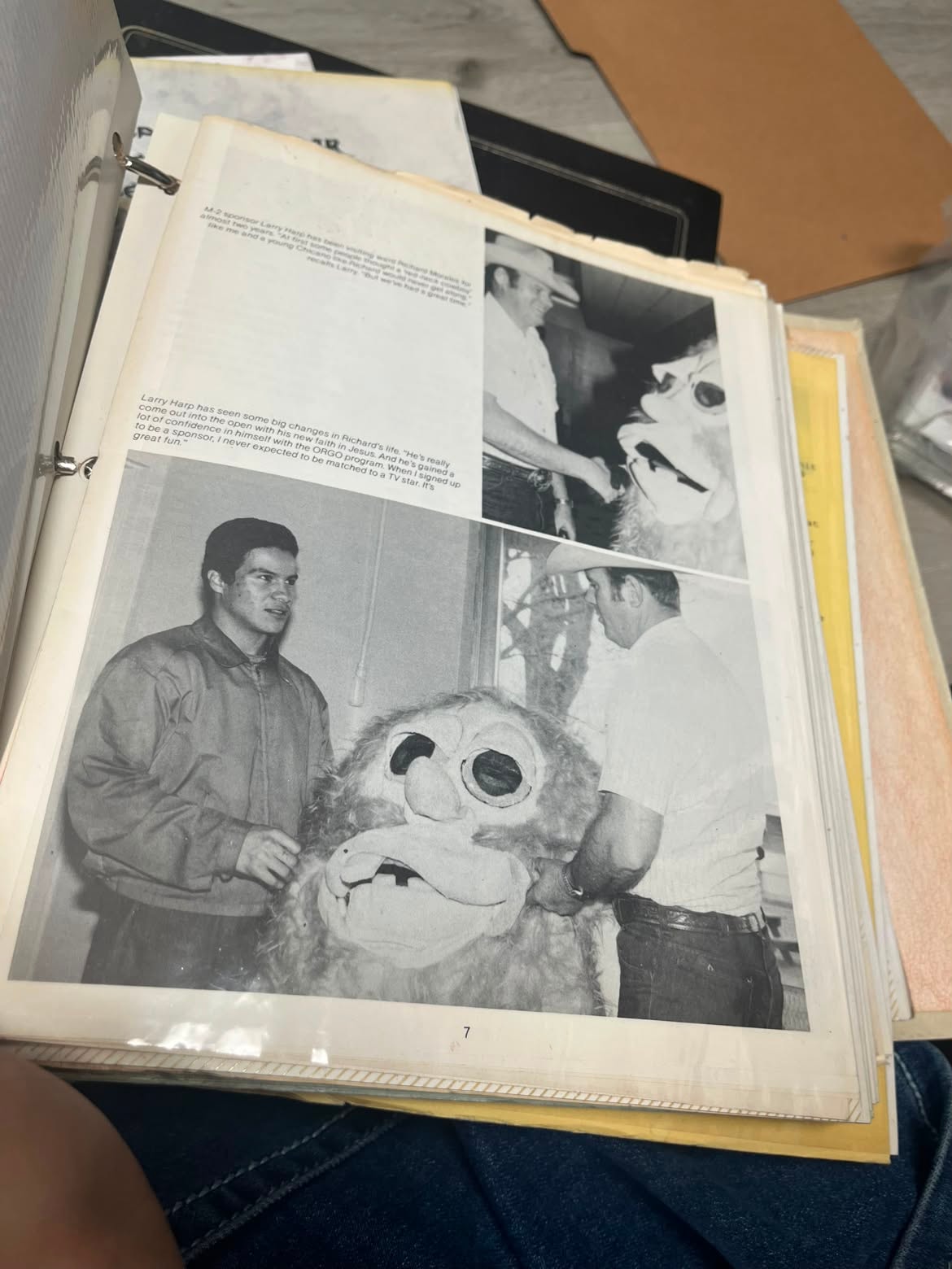 ORGO mascot article — Operation New Hope founding story, 1980s