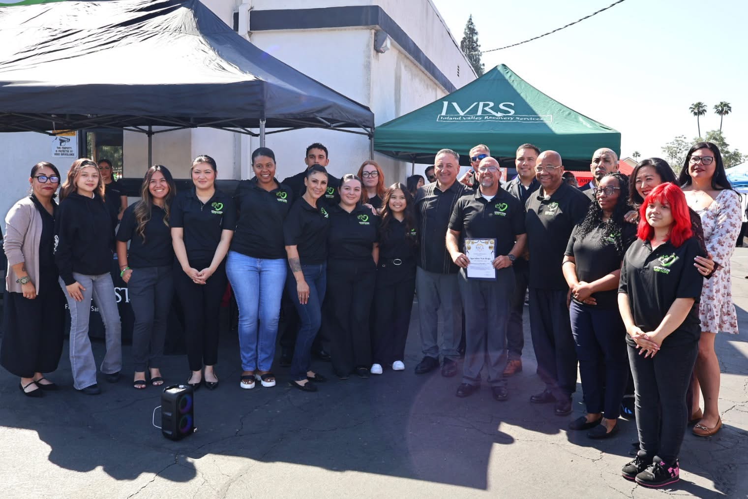 Operation New Hope team at IVRS community event