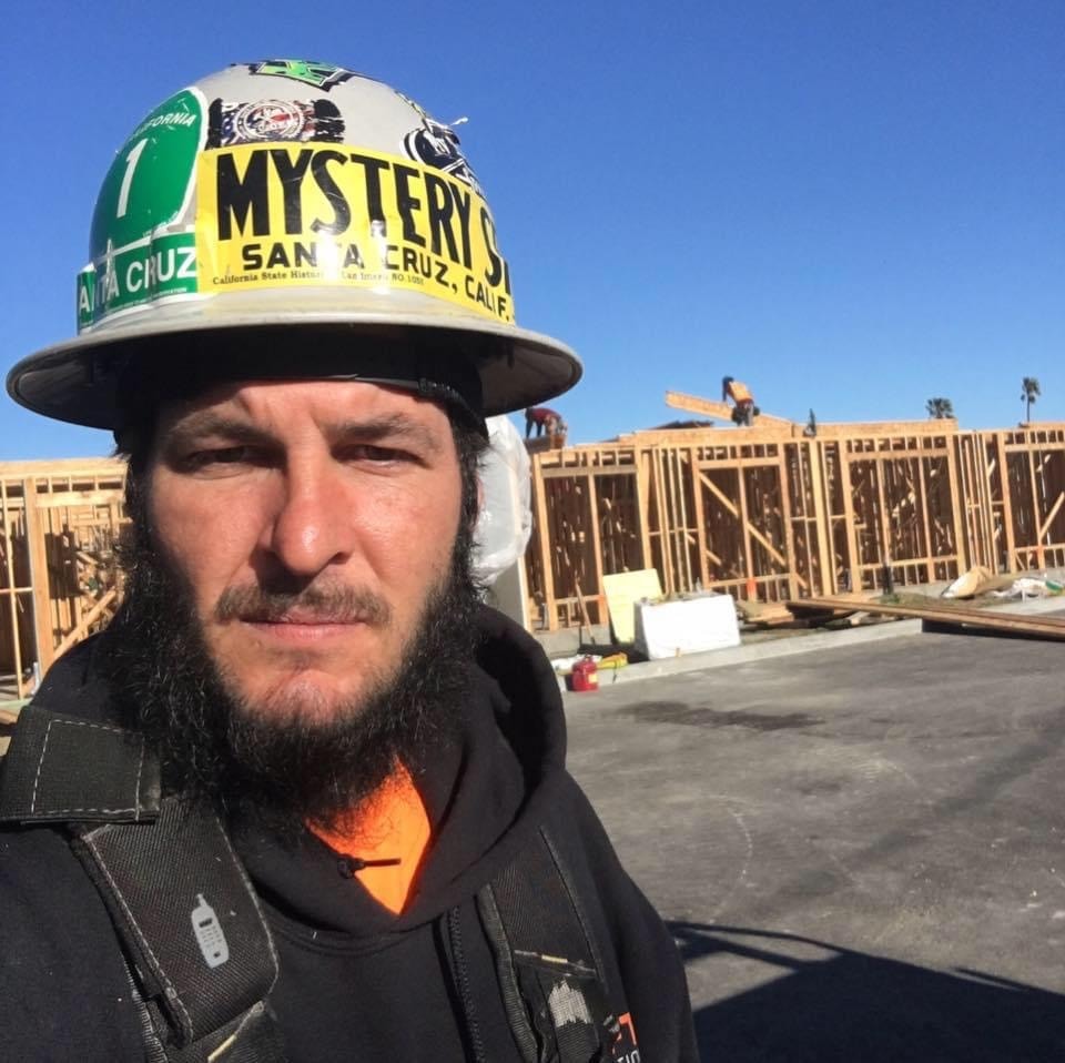 Adult Reentry student at construction work experience site