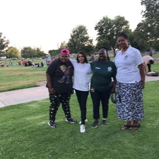 San Bernardino City Council member Kim at park community event