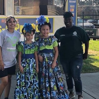 Students at San Bernardino Parks & Recreation community event