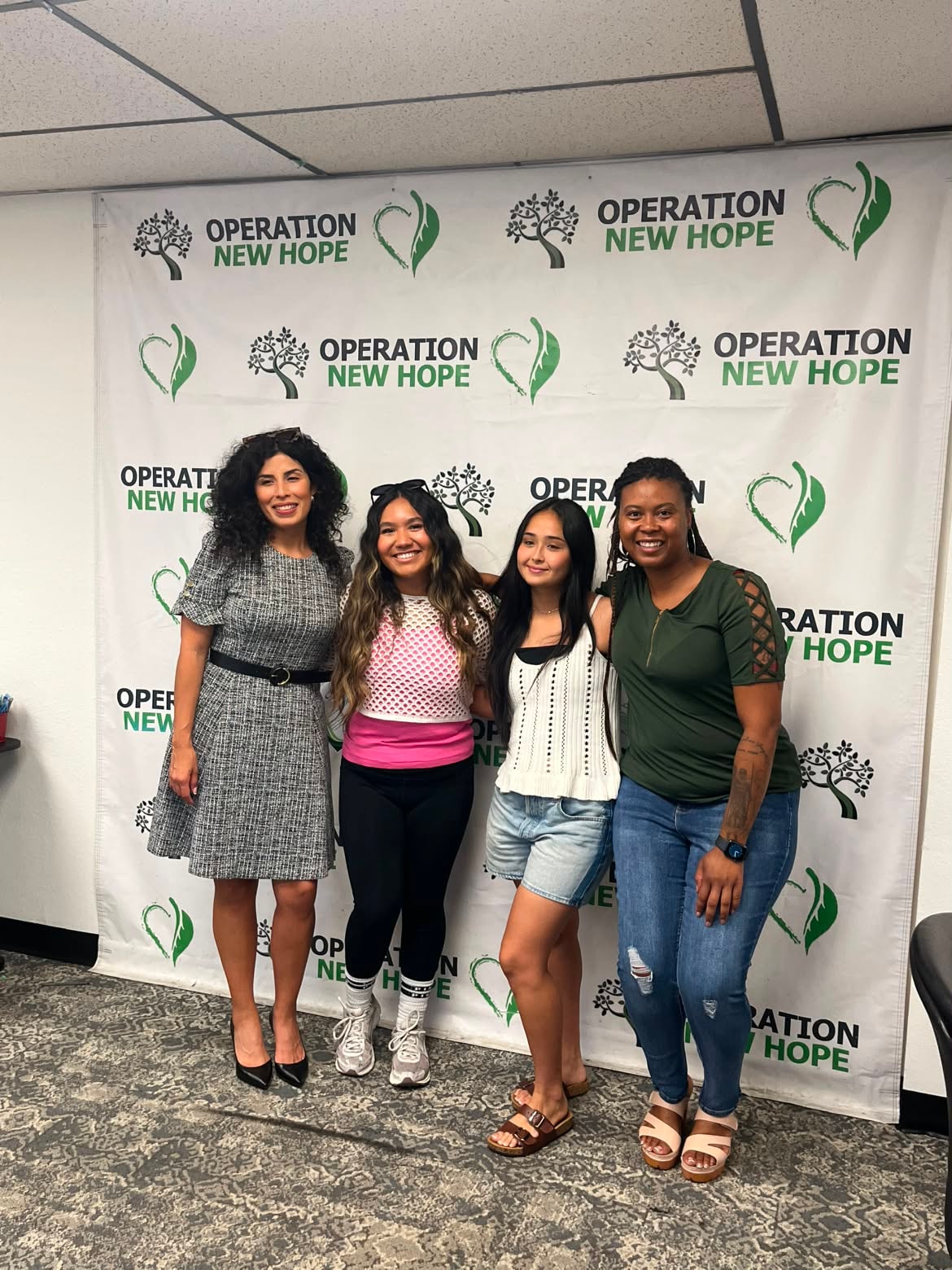 WIOA Youth Workforce Student of the Month July 2026 group celebration at Operation New Hope