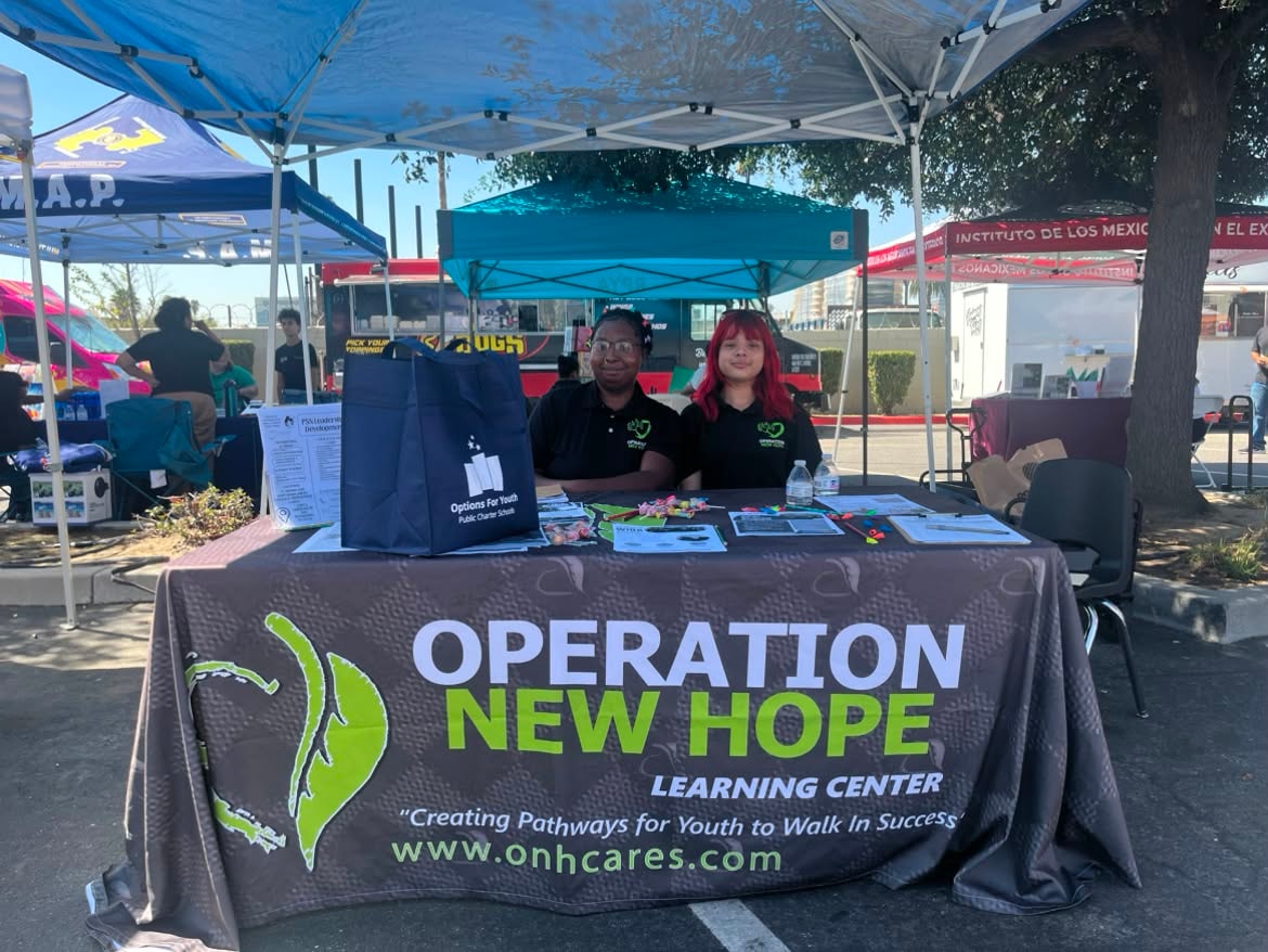Youth Advisory Board Street Outreach 2026 — Operation New Hope Learning Center community outreach booth
